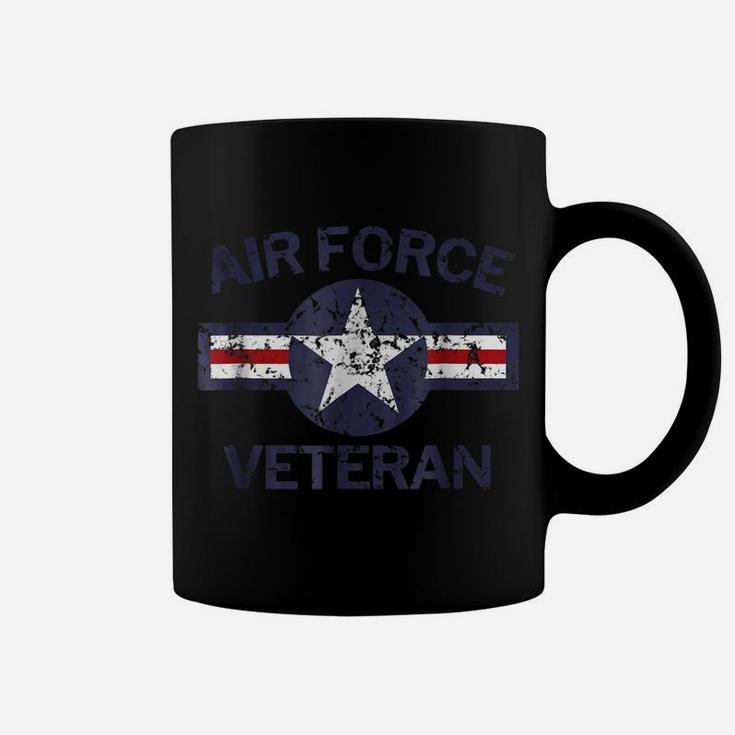 Air Force Veteran With Vintage Roundel Grunge Coffee Mug