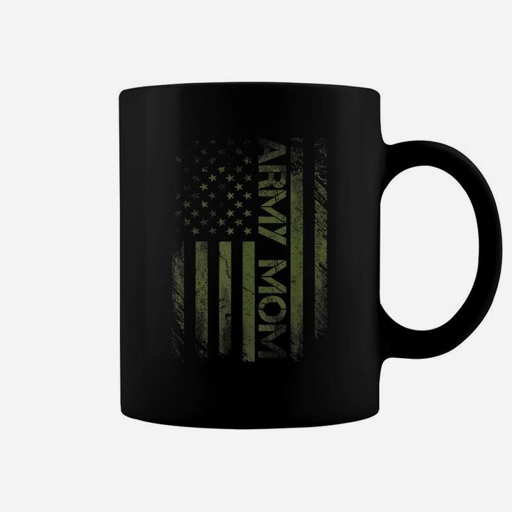 Army Mom American Flag Pride Military Mother's Day Coffee Mug