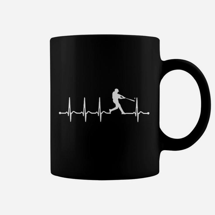 Baseball Heartbeat For Baseball Men And Women Coffee Mug