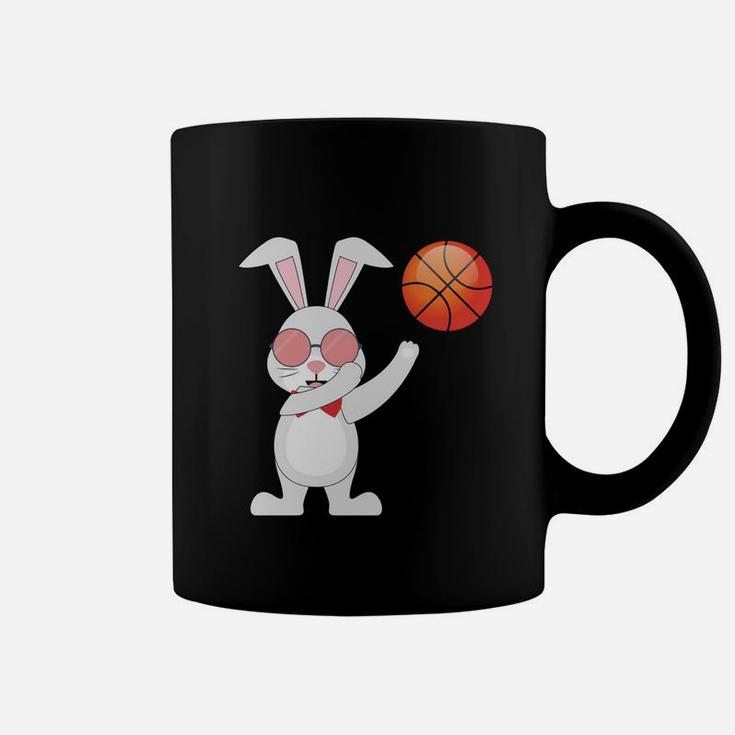 Basketball Bunny Rabbi Kids Youth Boys Girls Coffee Mug