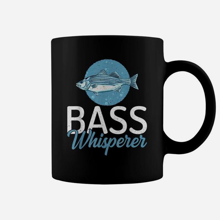 Bass Whisperer Angling Hunting Fishing Coffee Mug