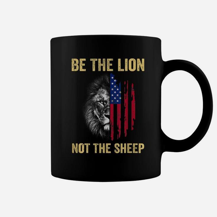 Be The Lion Not The Sheep Us Patriotic Veteran Coffee Mug