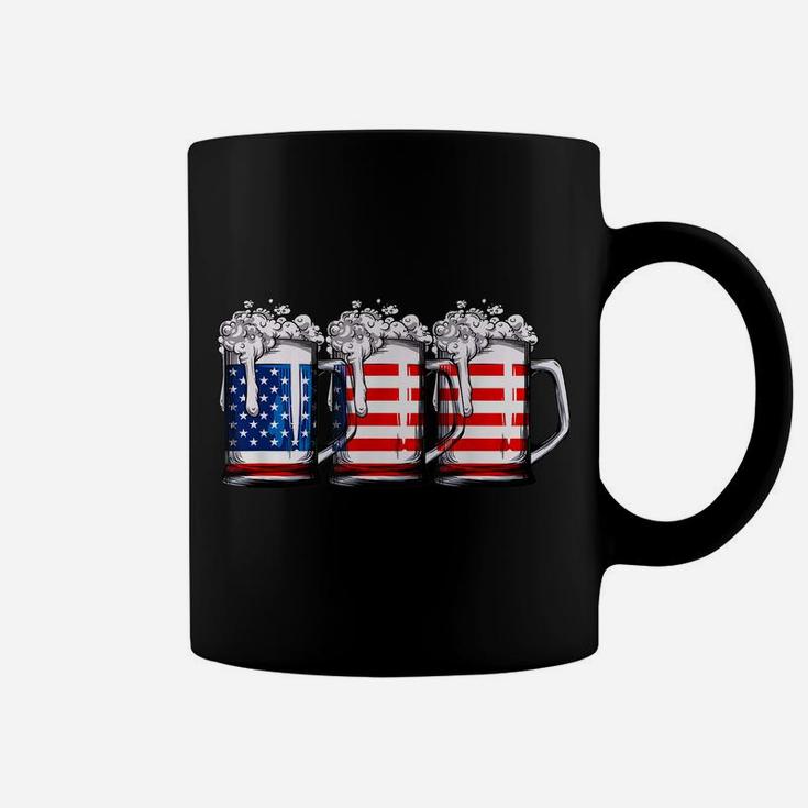 Beer American Flag T Shirt 4Th Of July Men Women Merica Usa Coffee Mug