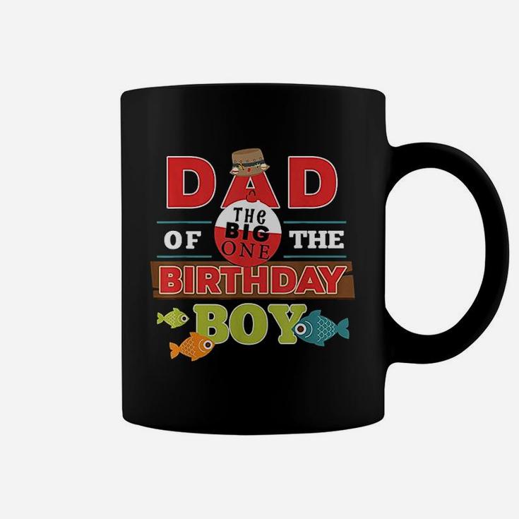 Big One Fishing Theme Dad Of The Birthday Boy Coffee Mug
