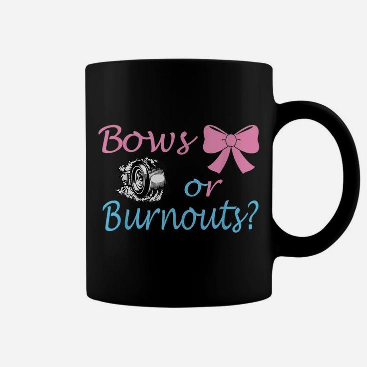 Bows Or Burnouts Gender Reveal Party Idea For Mom Or Dad Coffee Mug