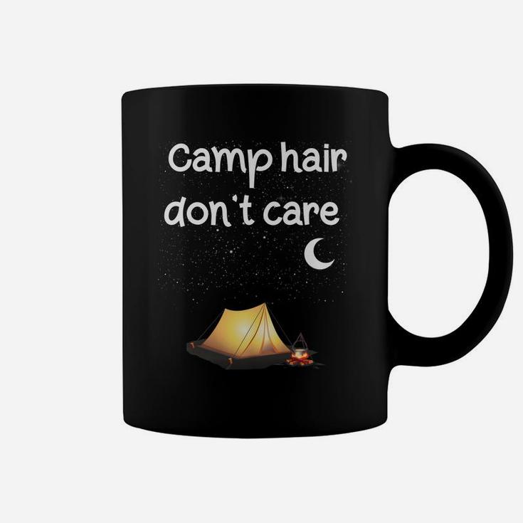 Camp Hair Don't Care Camping Camper Women Girls Kids Gift Coffee Mug