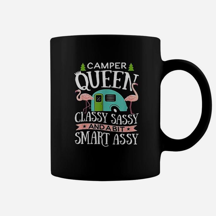 Camper Queen Classy Sassy Smart Assy Camping Rv Coffee Mug