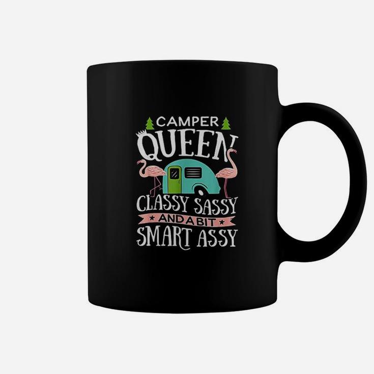 Camper Queen Classy Sassy Smart Assy Camping Rv Coffee Mug
