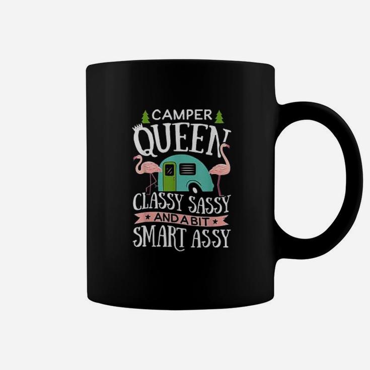 Camper Queen Classy Sassy Smart Assy Camping Rv Gift Coffee Mug