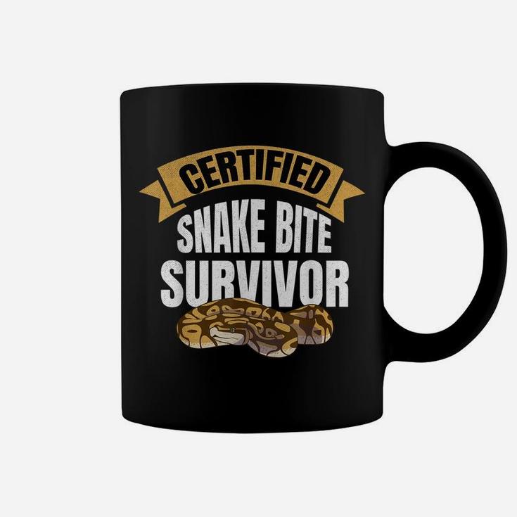 Certified Snake Bite Survivor | Funny Get Well Soon Gift Coffee Mug