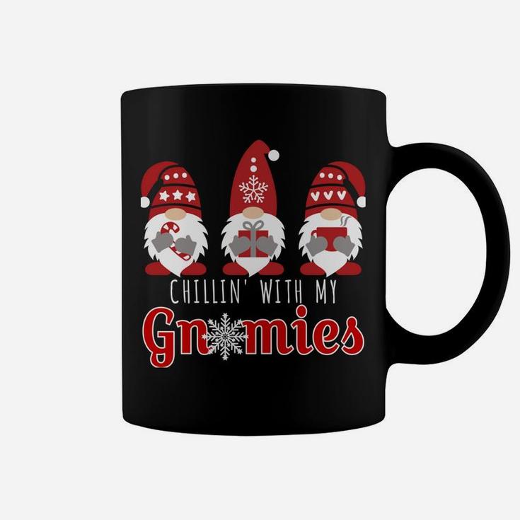 Chillin With My Gnomies Funny Christmas Gnome Gift 3 Gnomes Sweatshirt Coffee Mug