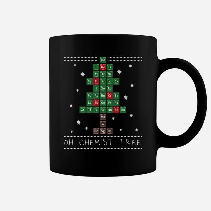 Christmas Chemistry Science Periodic Table Chemist Tree Coffee Mug
