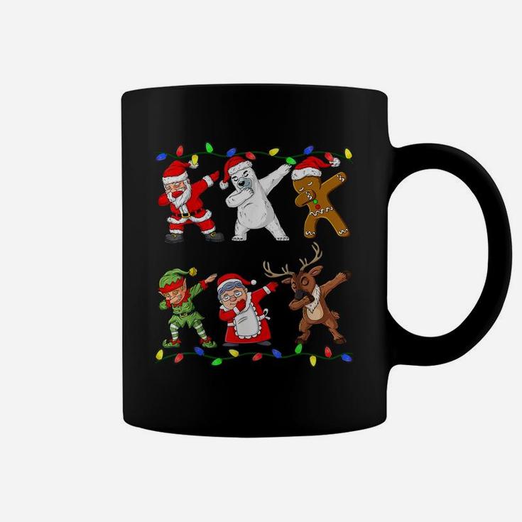 Christmas Dabbing Santa Elf And Friends Boys Kids Dab Xmas Coffee Mug