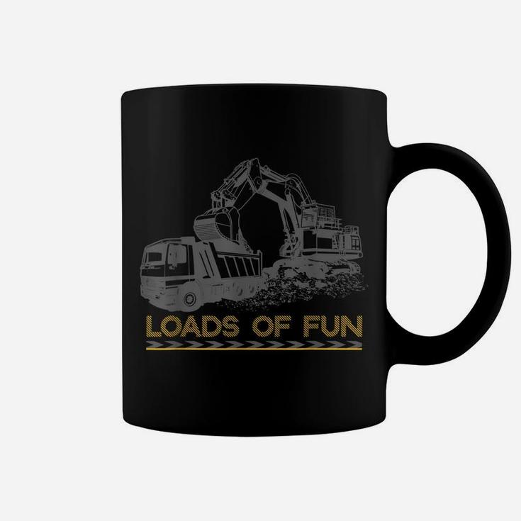 Construction Shirts Excavator & Dump Truck Coffee Mug