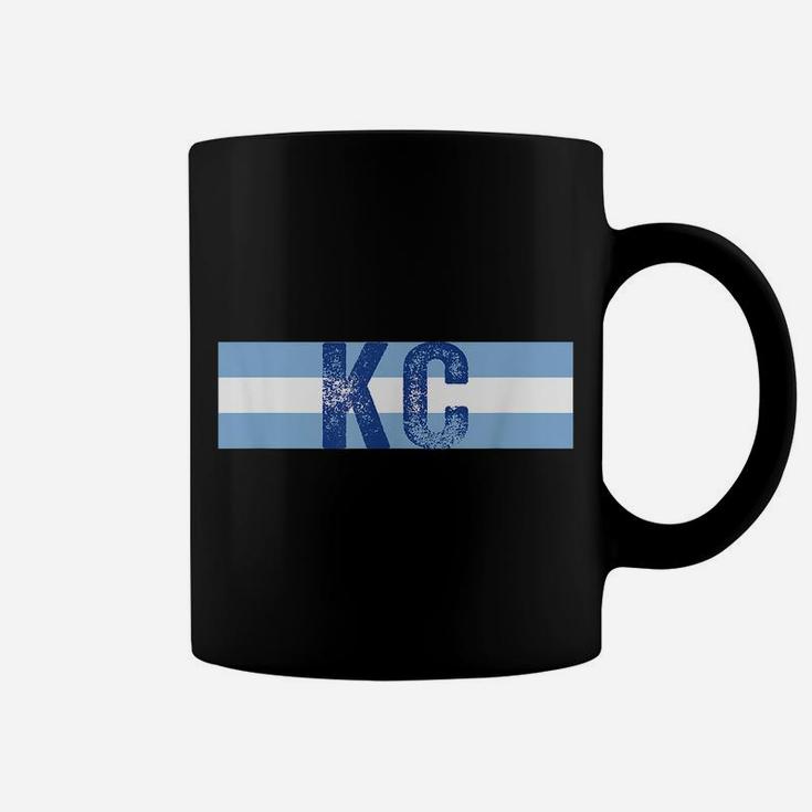 Cool Kc Royal Blue Kansas City Vintage Kc Baseball Stripes Coffee Mug