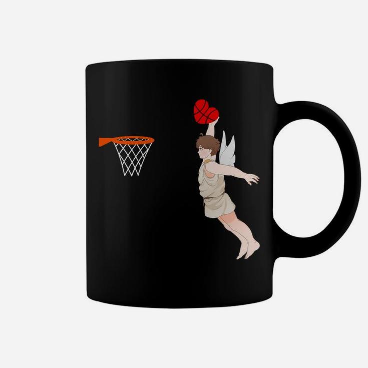 Cupid Dunk Cute Valentines Day For Basketball Lovers Coffee Mug