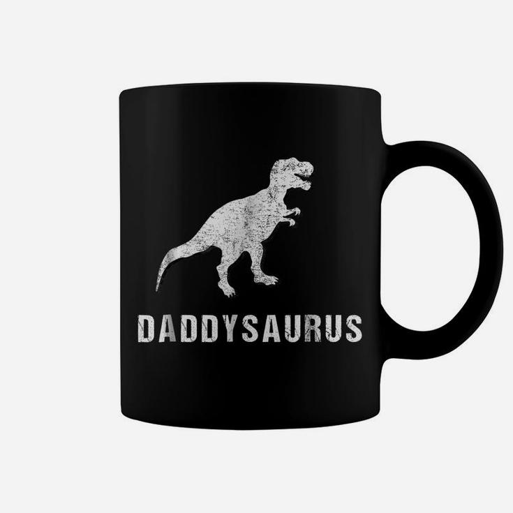 Daddysaurus Shirt Funny Dinosaur First Time Dad Gift Kids Coffee Mug