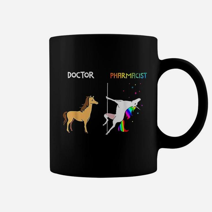 Doctor Vs Pharmacist Unicorn Dancing Nurse Day Coffee Mug