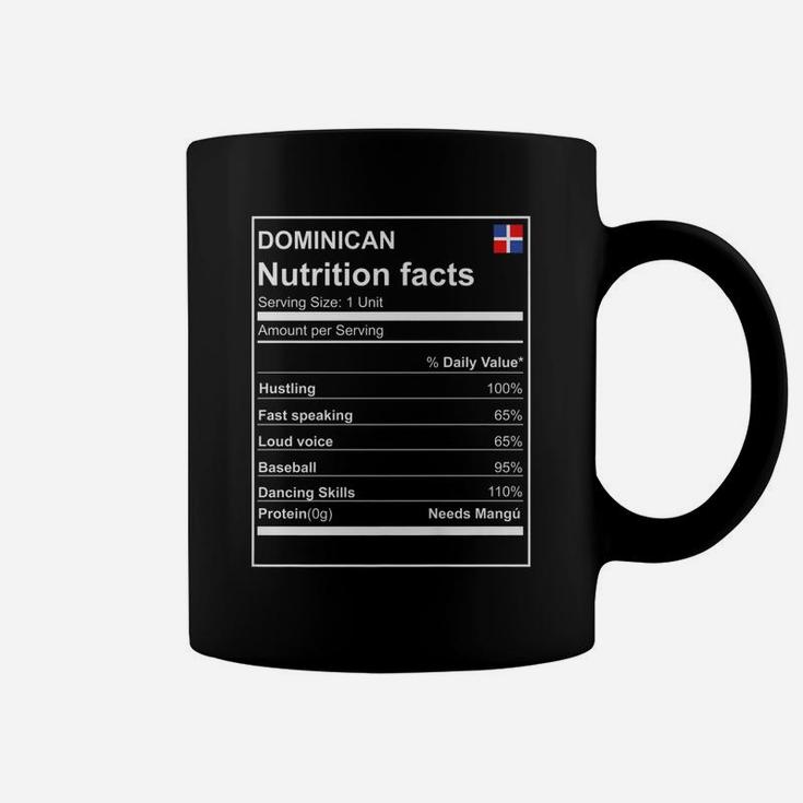 Dominican Nutrition Facts PREMIUM Tshirt Dominican Republic Coffee Mug