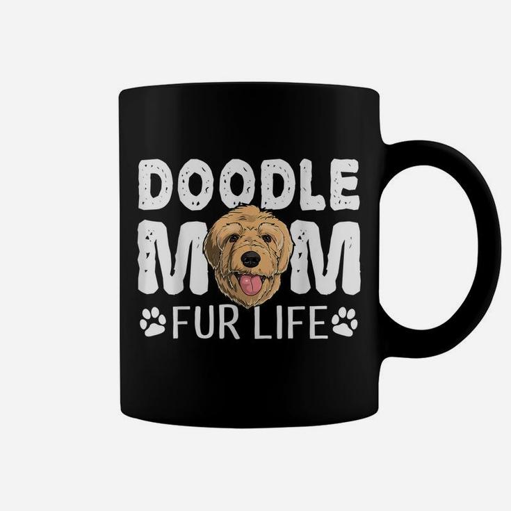Doodle Mom Fur Life Funny Dog Pun Goldendoodle Cute Coffee Mug