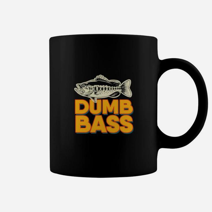 Dumb Bass Vintage Joke Fishing Fisher Coffee Mug