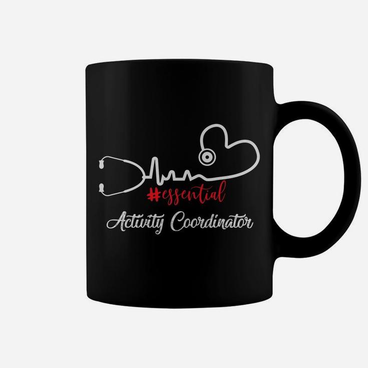 Essential Activity Coordinator Heartbeat Cute Gift For Nurse Coffee Mug