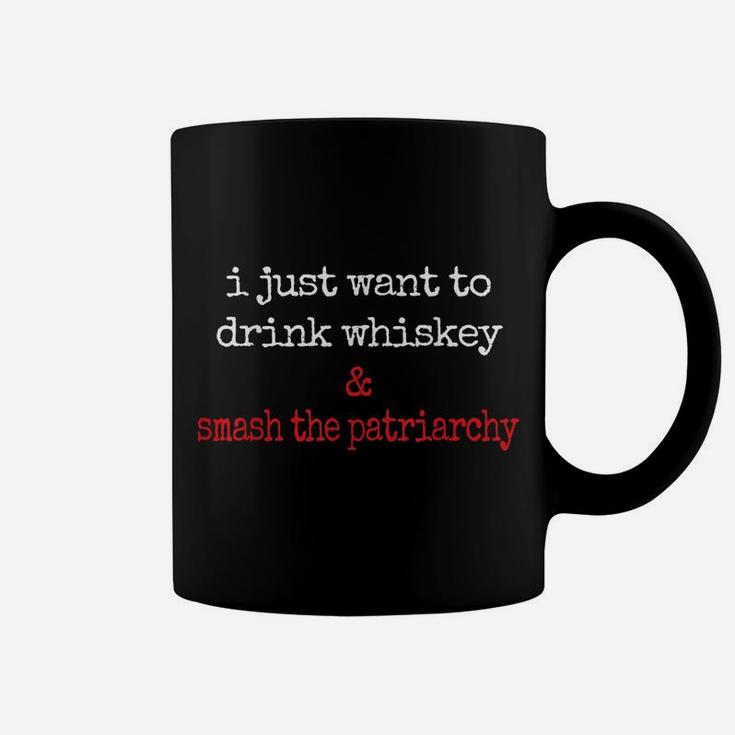 Feminist Scotch Lover Drink Whiskey Smash The Patriarchy Coffee Mug