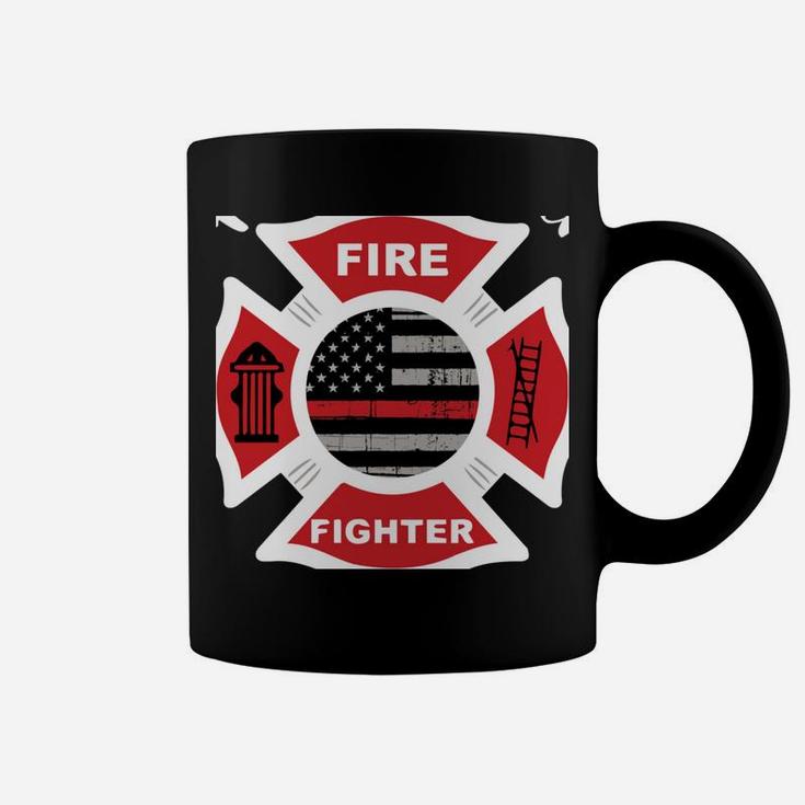 Firefighter Mom Thin Red Line Flag Sweatshirt Coffee Mug