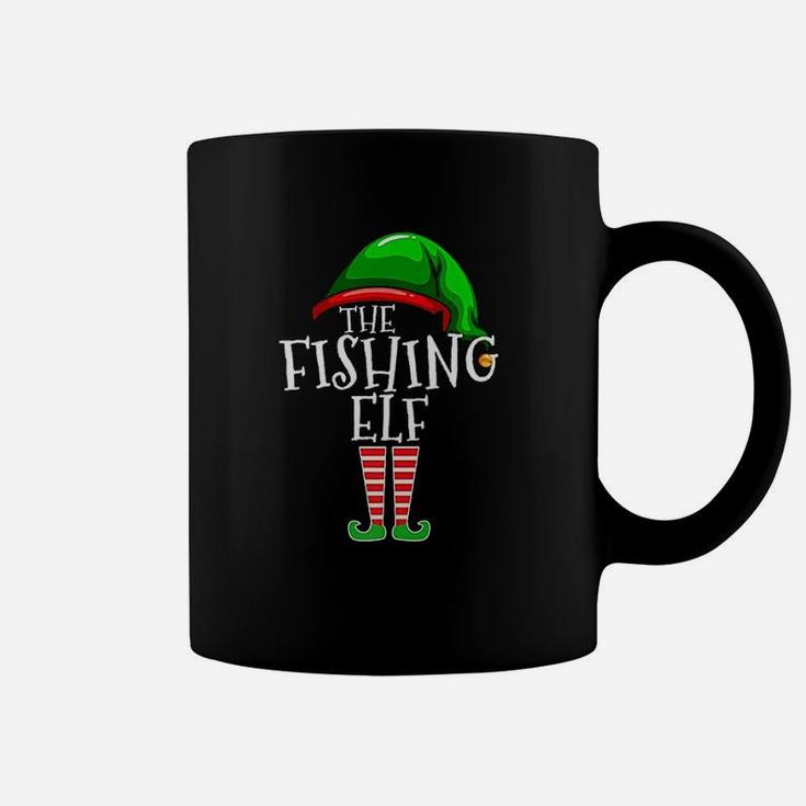 Fishing Elf Family Matching Group Christmas Gift Dad Coffee Mug
