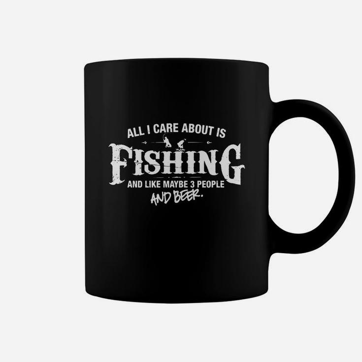 Fishing Shirt All I Care About Is Fishing And Beer T-shirt Coffee Mug