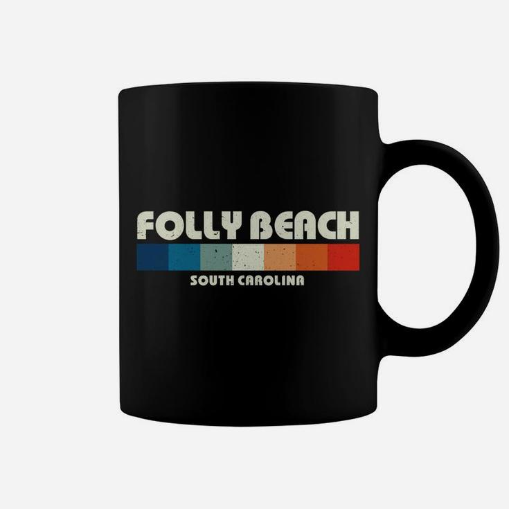 Folly Beach South Carolina Vintage 70S Coffee Mug