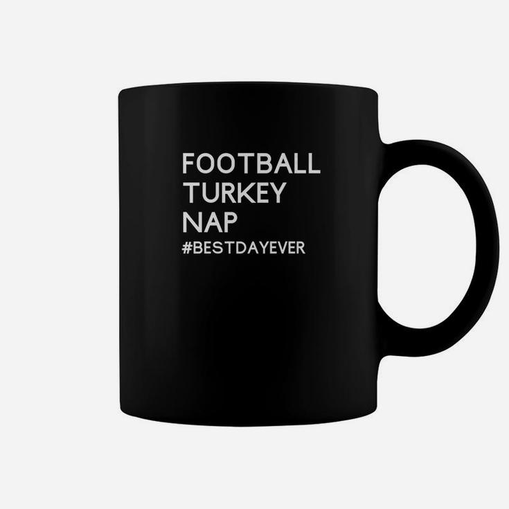 Football Turkey Nap Funny Thanksgiving Premium Coffee Mug