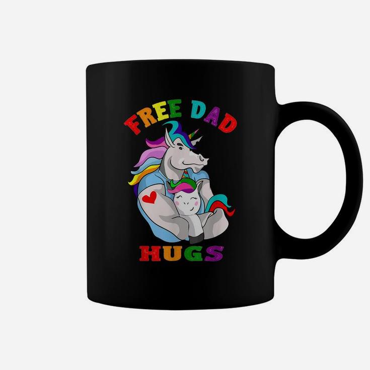 Free Dad Hugs Lgbt Gay Pride Coffee Mug