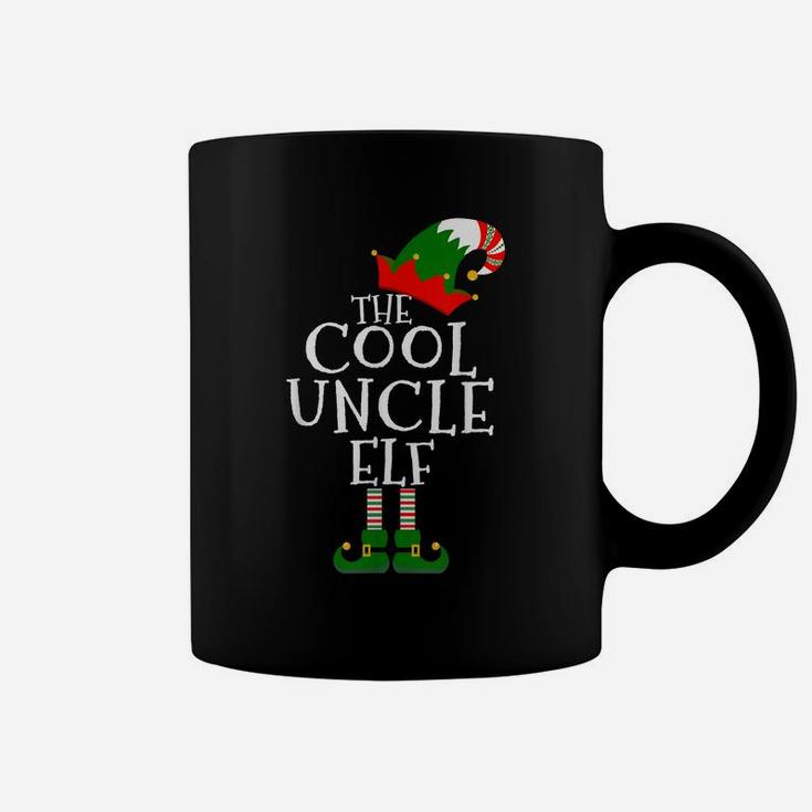 Fun The Cool Uncle Elf Gift Matching Family Group Christmas Coffee Mug