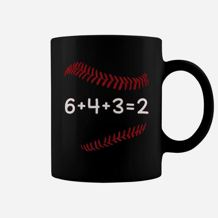 Funny Baseball Gift 643 2 Baseball Double Play Coffee Mug
