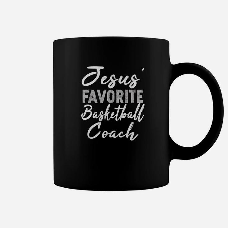Funny Basketball Coach Jesus Favorite Coach Christian Coffee Mug