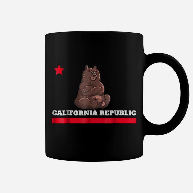 Funny California Republic State Flag Novelty GiftShirt Coffee Mug