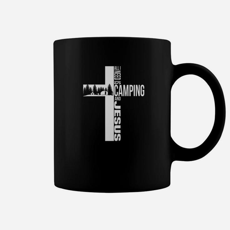 Funny Camping All I Need Is Camping And Jesus Men Women Tee Coffee Mug