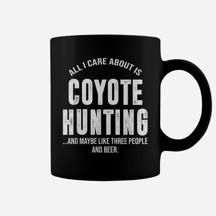 Funny Coyote Hunting Shirts For Men Women Hunter Gifts Coffee Mug