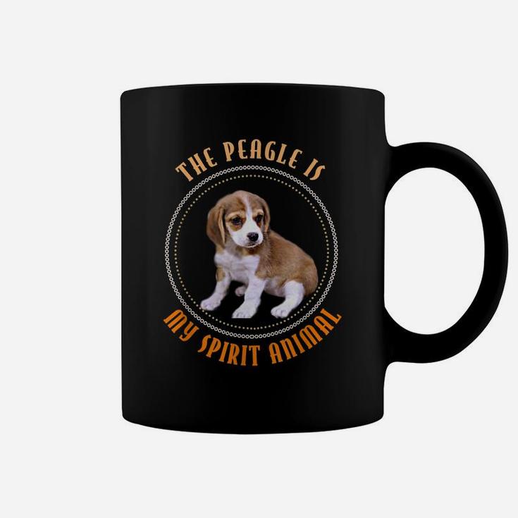 Funny Cute "Peagle Is My Spirit Animal" Picture Quote Tshirt Coffee Mug