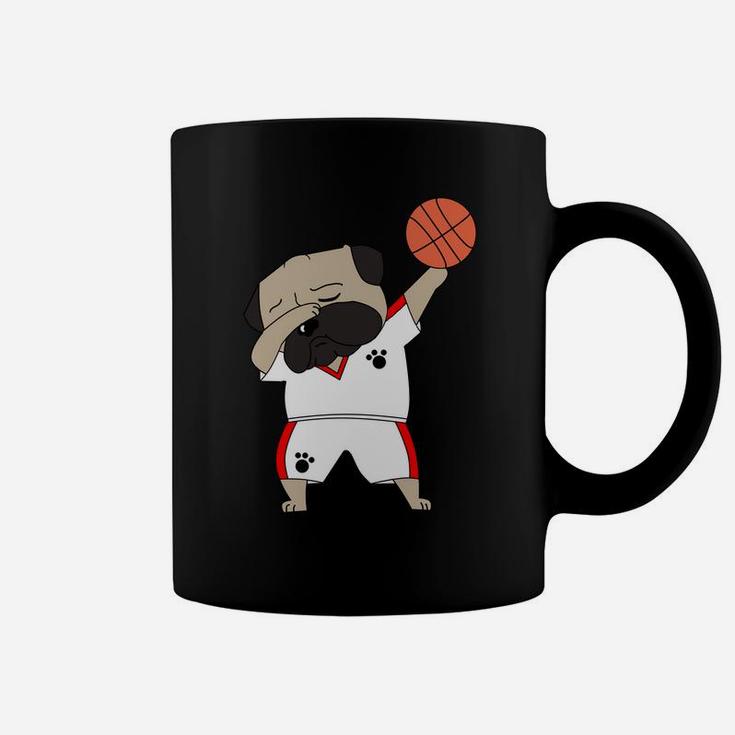 Funny Dabbing English Bulldog Basketball Cute Dab Hoodie Coffee Mug