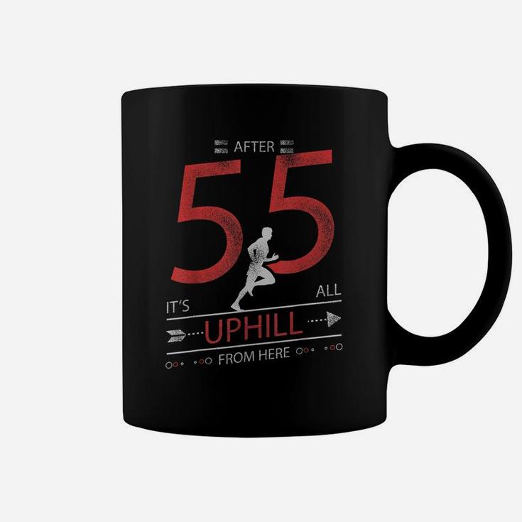 Funny Running T Shirt 55 Years Old 55Th Birthday Gift Tee Coffee Mug