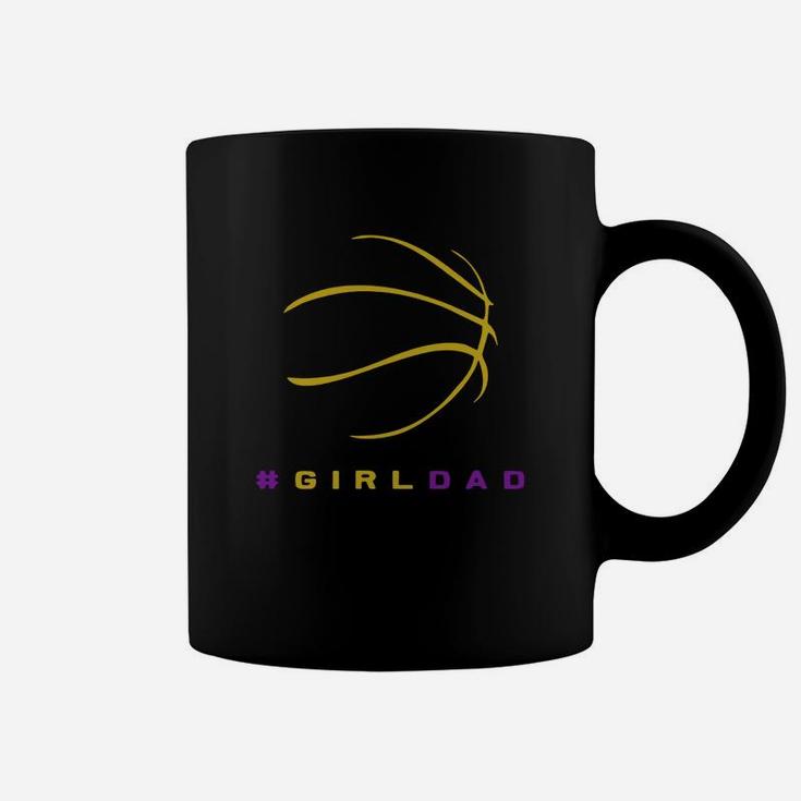 Girldad Girl Dad Proud Father Of Daughter Basketball Gift Coffee Mug