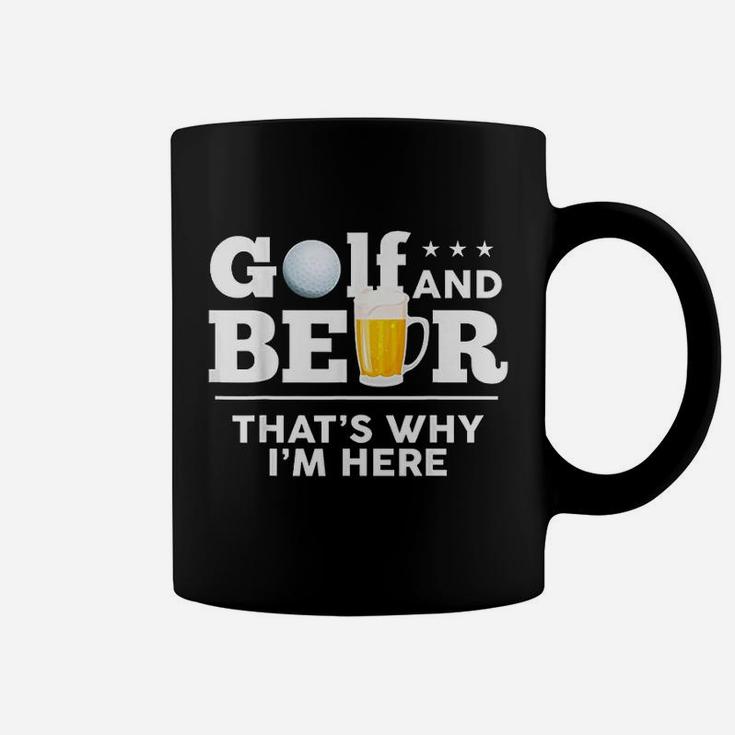 Golf And Beer Joke Dad Funny Fathers Day Drinking Birthday Coffee Mug
