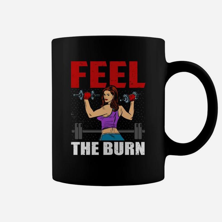 Good Fitness Girl Feel The Burn Coffee Mug