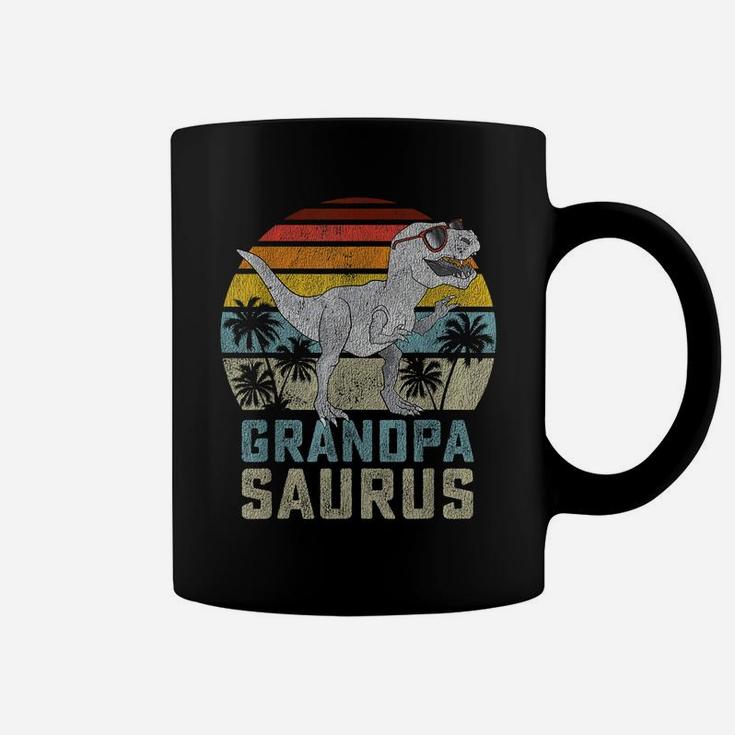 Grandpasaurus T Rex Dinosaur Grandpa Saurus Family Matching Coffee Mug