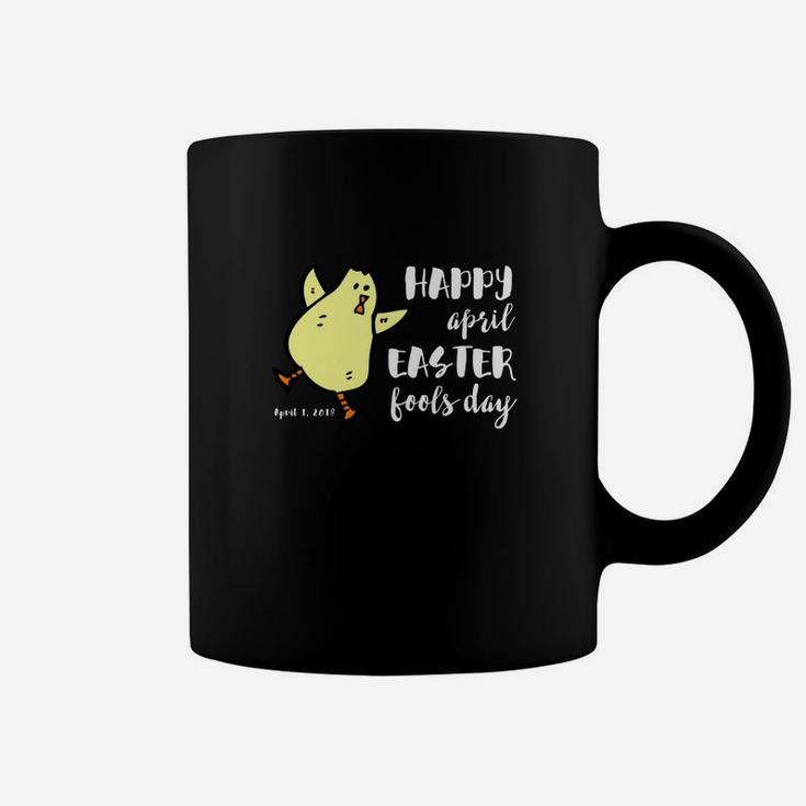 Happy April Easter Fools Day Funny Dancing Chick Coffee Mug