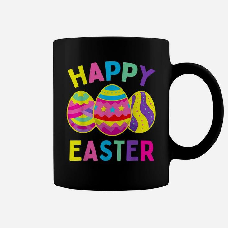 Happy Easter Day, Cute Colorful Egg Hunting Women Boys Girls Coffee Mug