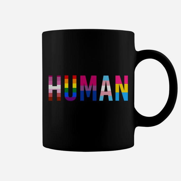Human Lgbt Flag Gay Pride Month Transgender Rainbow Lesbian Sweatshirt Coffee Mug