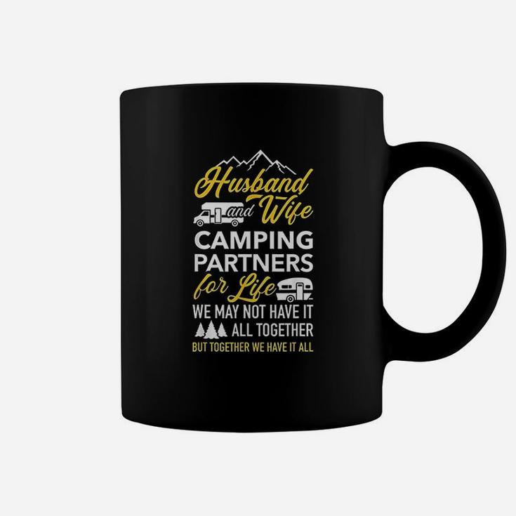 Husband And Wife Camping Partners For Life Rv Trailer Coffee Mug